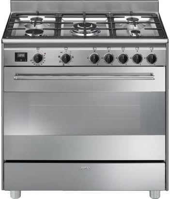 Cuisinières Smeg | 90CM, Inox – CENTRE DE CUISSON CONCERTO LARGEUR