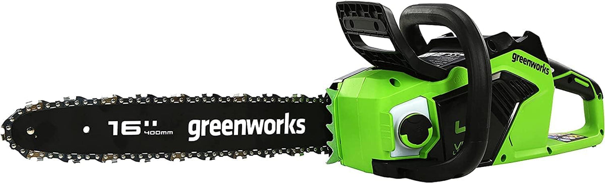 tronçonneuse Greenworks | 44 x 24 x 22,5 cm, 1,8 kW – 40 cm | 20 m, 3,81 kg – Vert/Noir | GD40CS18 à Batterie avec Moteur Sans Balais