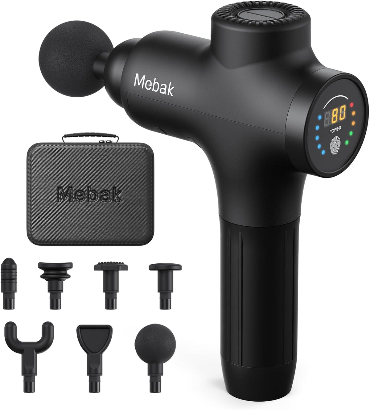 Mebak appareil de massage, 12 mm – Noir