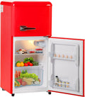 mini réfrigérateur kubeier | 86,8 x 45,5 x 42,5 cm, 46 dB – 22 litres | Rouge, Mini frigo réfrigérateur avec Compartiment congélateur
