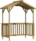 Abris de jardin vidaXL – 163,5x93x210 cm | bois de pin vert imprégné, Brun – Abri de Barbecue Bois de pin imprégné