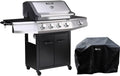 Barbecues au gaz naturel Habitat et Jardin | 15.2 kW, Noir/Argent – Barbecue Gaz Bingo 5 | 5 Brûleurs Dont 1 Latéral