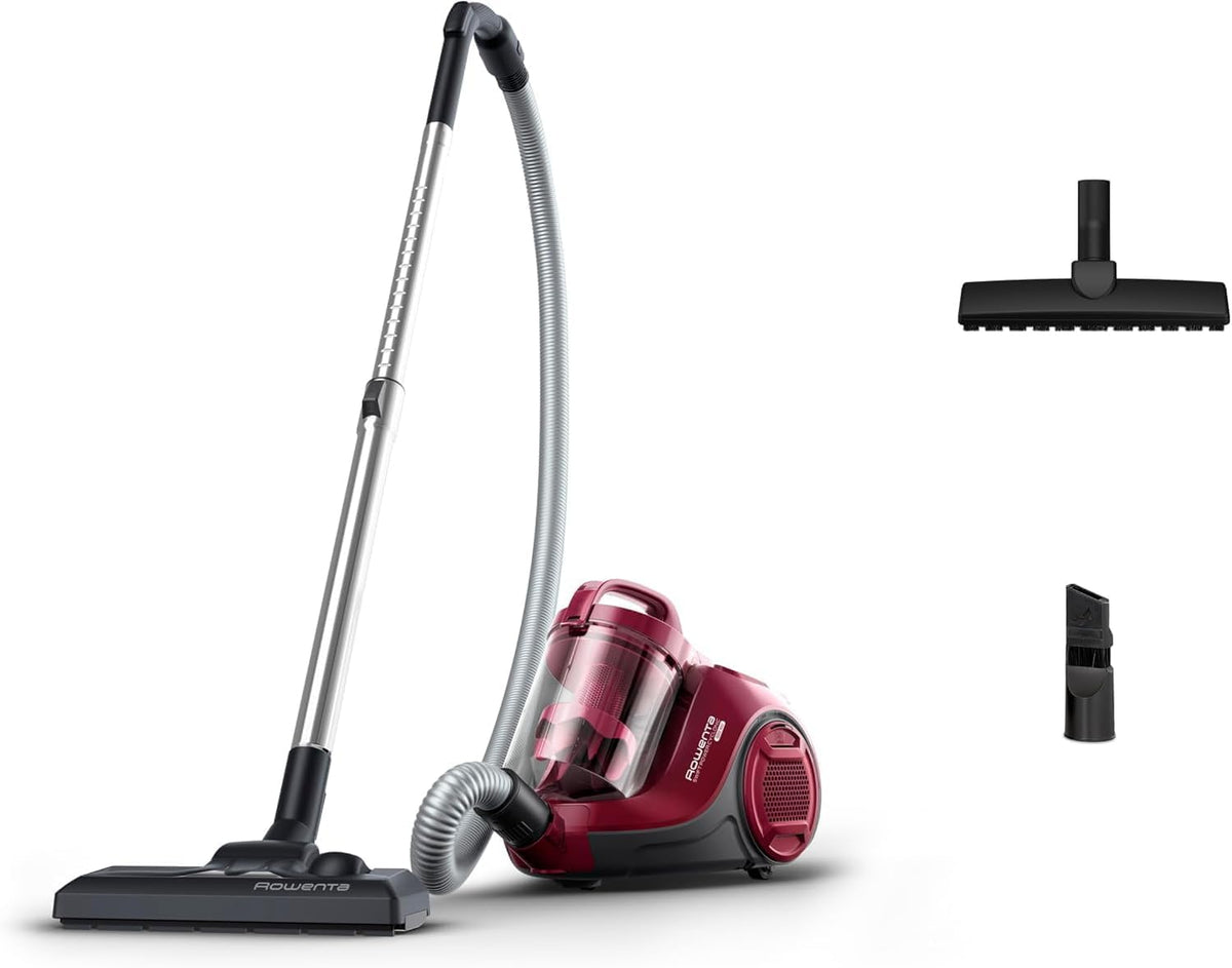 Aspirateurs Rowenta | 1,2 L, Bordeaux – Swift Power Cyclonic Aspirateur sans sac | Haute performance, Moteur basse consommation