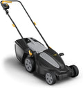 Alpina tondeuse à gazon, 38 cm – 1400 W | 40 L, Noir/Gris – Tondeuse Electrique AL1 38 E | Largeur de Coupe, Bac de ramassage en Plastique