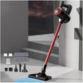 MeLtor Aspirateurs balais et balais électriques, 120 W – 18Kpa | Noir/Rouge, Aspirateur Laveur Balai sans Fil 35 Min
