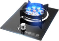 table de cuisson Fierce | plaque de cuisson, 7,0 kW – Noir/Argent | Fire Poêle à gaz simple gaz naturel intégrée