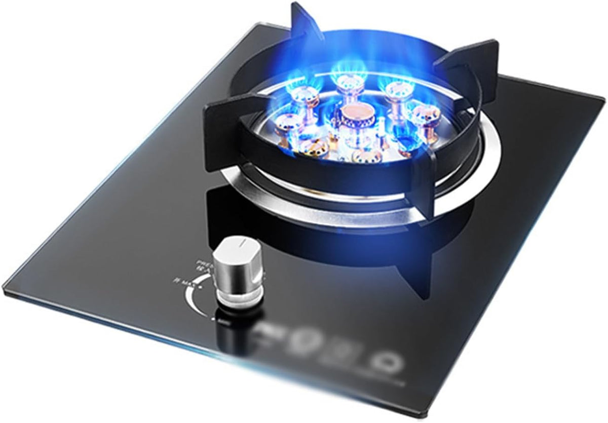 table de cuisson Fierce | plaque de cuisson, 7,0 kW – Noir/Argent | Fire Poêle à gaz simple gaz naturel intégrée
