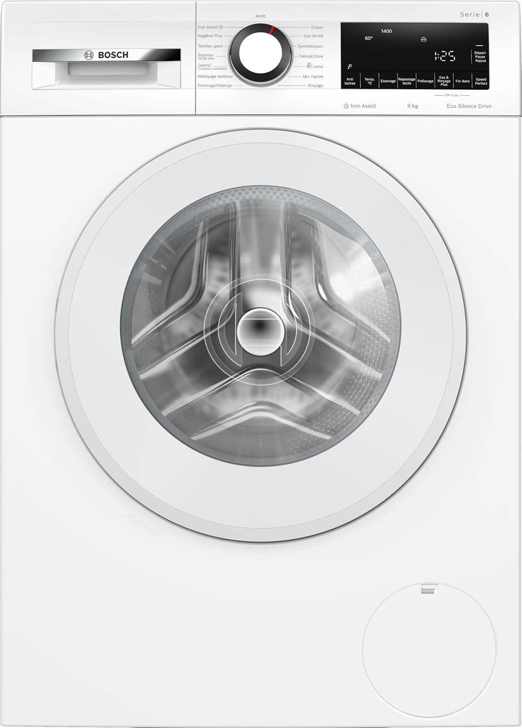 lave-linge Bosch – machine à laver | 9 kg, Blanc – WGG244Z3FR | Pose-libre, 1400 trs/min