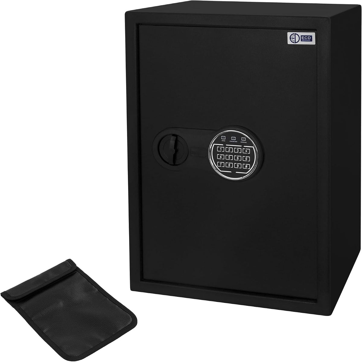 Coffres-forts et accessoires de coffre-fort ECD Germany | 35 x 31 x 50 cm, 43 L – 35x50x31 cm | Noir, Coffre-Fort