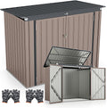 Abris de jardin RELAX4LIFE – 172X100X129 CM | Marron/Gris