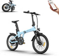 Vélos électriques A Dece Oasis | 18,5 kg, 36 V – 9,6 Ah | Bleu/Noir, Vélo électrique Pliant ADO Air20S 20' – Entraînement par Courroie