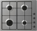 Tables de cuisson CANDY | Argent/Noir, CHW6LBX/4U2 Plaque de gaz en acier inoxydable