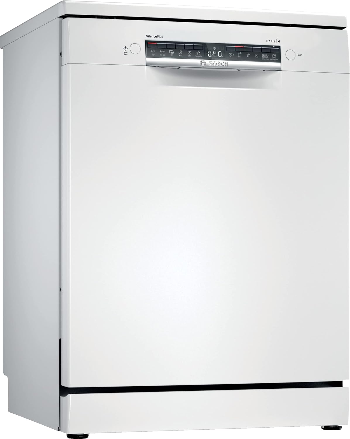 Lave-vaisselles standards Bosch | 60 cm, Blanc – SMS4HTW47E - Série 4