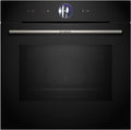 Bosch Fours encastrables, 800 W – 67l | Noir, HMG7361B1 Serie 8 Einbau-Backofen mit Mikrowellenfunktion – Crisp Funktion