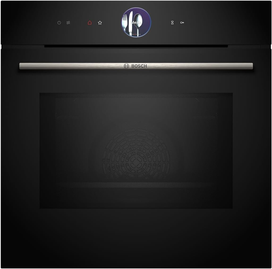 Bosch Fours encastrables, 800 W – 67l | Noir, HMG7361B1 Serie 8 Einbau-Backofen mit Mikrowellenfunktion – Crisp Funktion