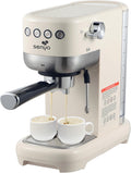 Senya machine à café, 1300 W – Crème | Tasty Coffee 20 bars, cafetière expresso et cappuccino – Thermoblock | mousseur de lait