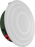 Klipsch Haut-parleurs pour plafond et encastrés, 20,3 cm – Blanc/Vert/Rouge/Noir | CS-18C SKYHOOK RCA Enceinte encastrable au Plafond avec woofer