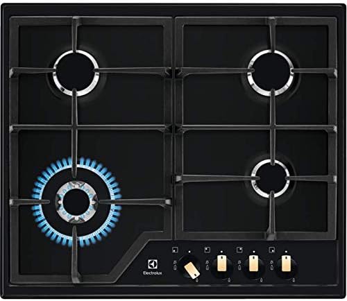 table de cuisson Electrolux, Noir – Plaque de cuisson à gaz (EGS6436RK)