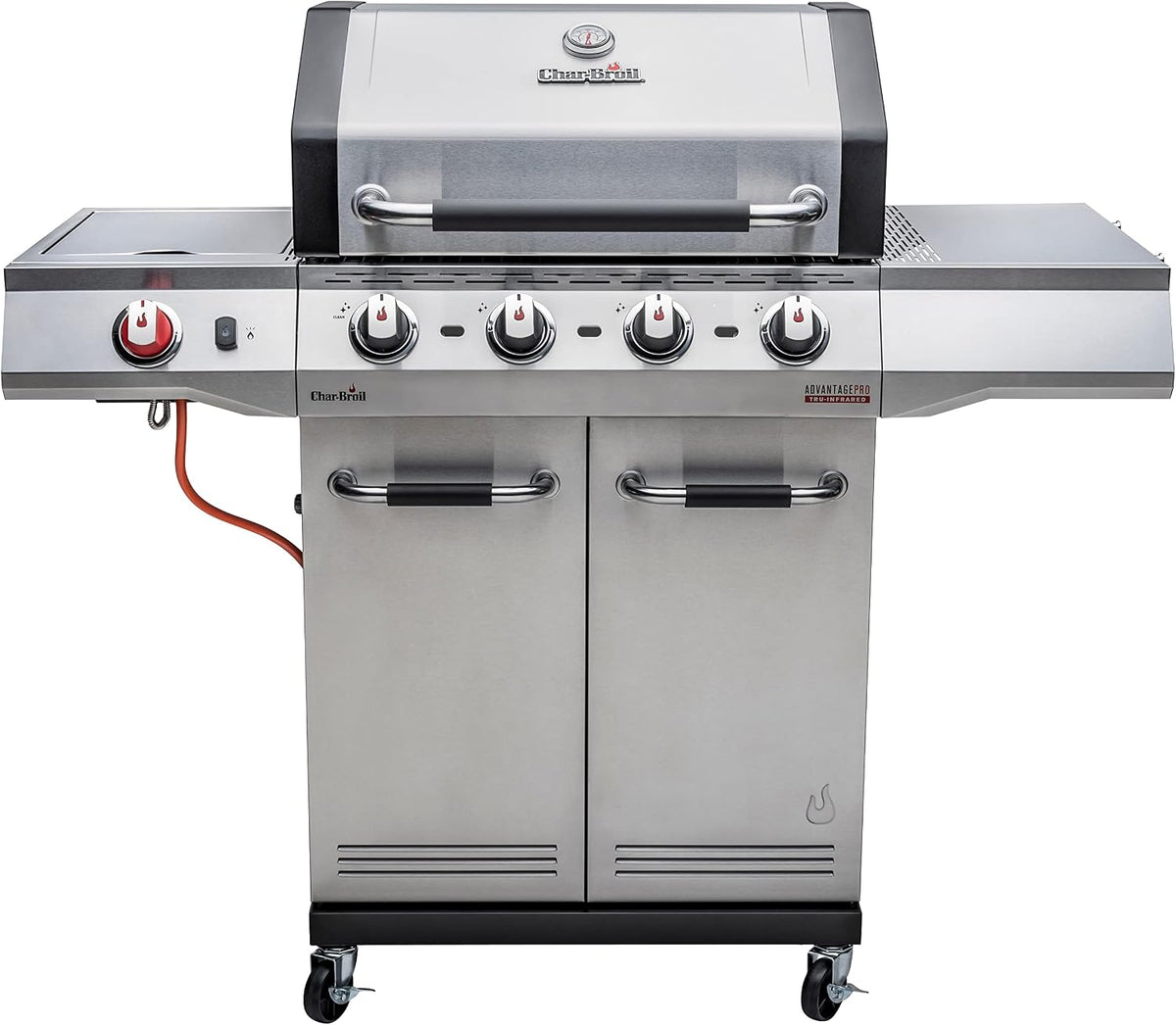 fumoir Charbroil – Argent/Noir | Char-Broil Advantage PRO S 4 - Barbecue à gaz à 4 Brûleurs