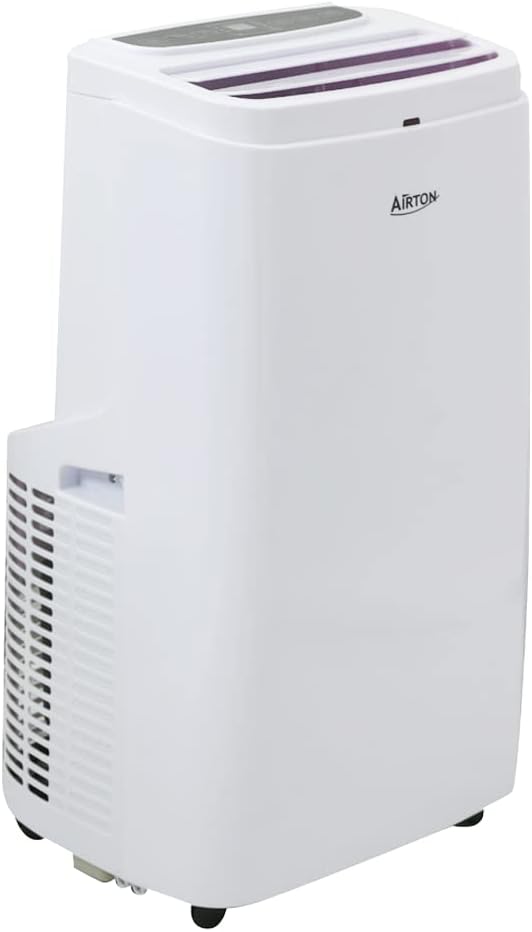 climatiseur portable Airton – 3500 W | 2500 W, 12000 BTU – 35 m2 | Blanc