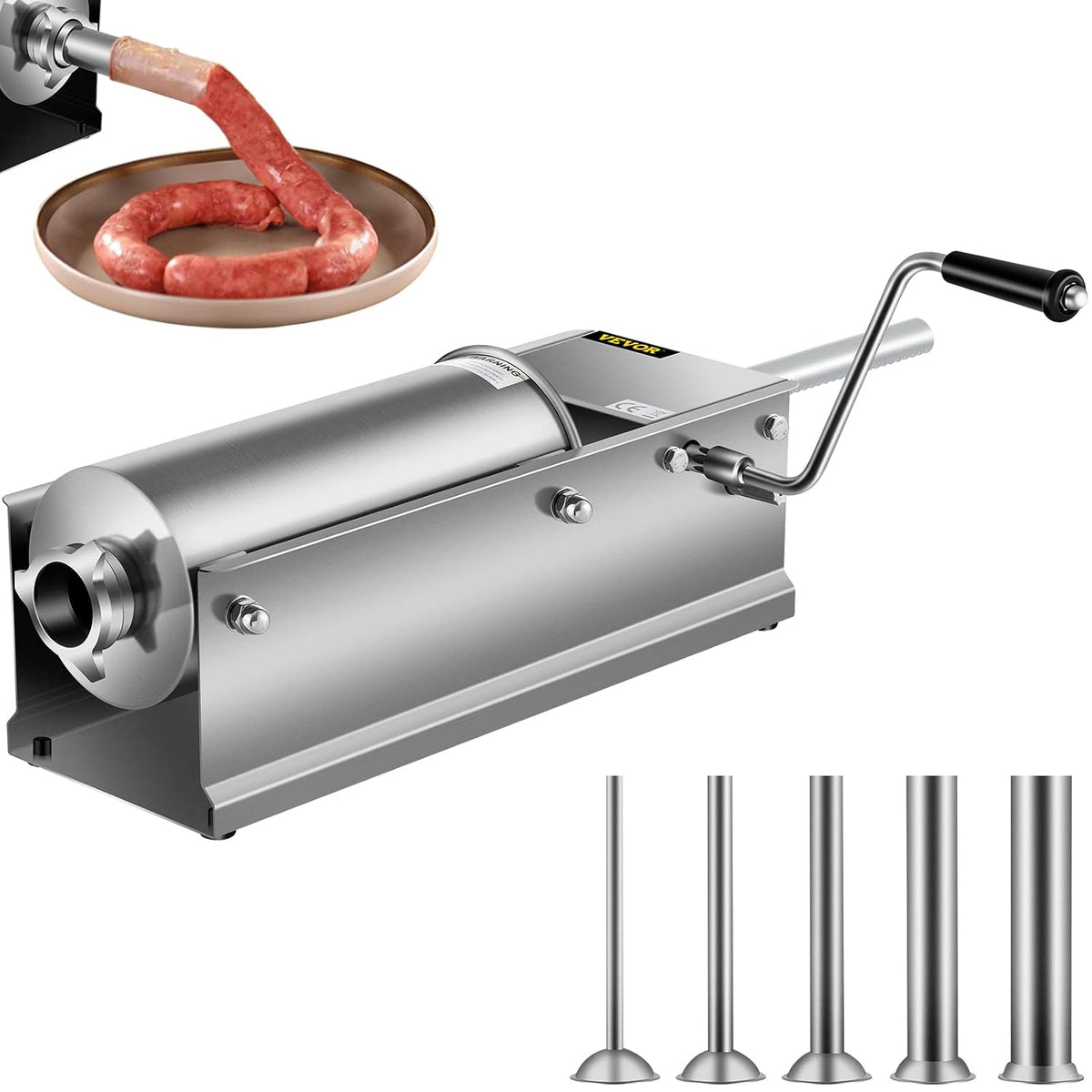 Hachoirs à viande VEVOR | 5 L, Argent