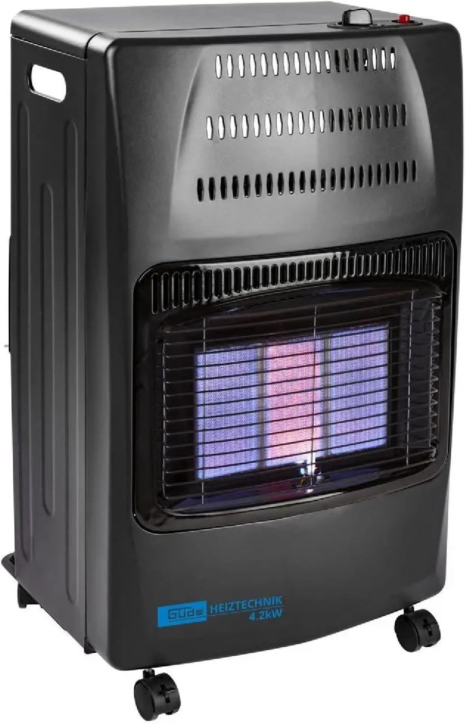 Chauffage au gaz Güde | 4200 W, Noir – GGH 4200 K ( | 3 niveaux de chauffage, allumage piézoélectrique – utilisation mobile