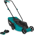 VONROC tondeuse à gazon, 20 V – 32 cm | 70 mm, 30 L – 2.0 Ah | Noir/Vert, Sans Fil – Largeur de Coupe | Moteur Brushless
