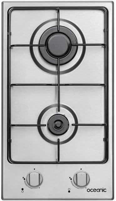 OCEANIC Tables de cuisson, Argent – Domino gaz - inox