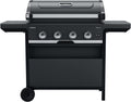 Barbecues au gaz naturel CAMPINGAZ – 4 l | Noir/Acier, Select Barbecue à gaz de avec 4 brûleurs en acier inoxydable