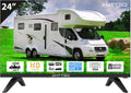 téléviseur Antteq | 24 Pouces, 60 cm – 12 V | Noir, AE24H5C-Q1 ( ) HD – sans Smart TV | Triple Tuner DVB-C/T2/S2