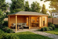 Abris de jardin Alpholz | Bois/Gris, Abri de Jardin pentagonal Liwa en Bois de la Marque – abri de Jardin et de Loisirs