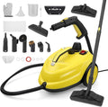 nettoyeur vapeur TLPEMN | 38,5*27*25 cm, 2000 W – 110 V-240 V | 5 Bar, PP+acier inoxydable 304 – jaune+noir | Haute Pression Nettoyeur Vaporisateur