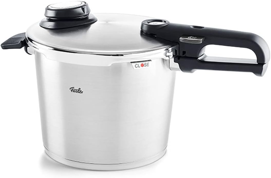 Autocuiseurs Fissler – 6 l | 22 cm, Argent/Noir – Vitavit Autocuiseur ( | Ø ) Marmite à Pression en Acier Inoxydable