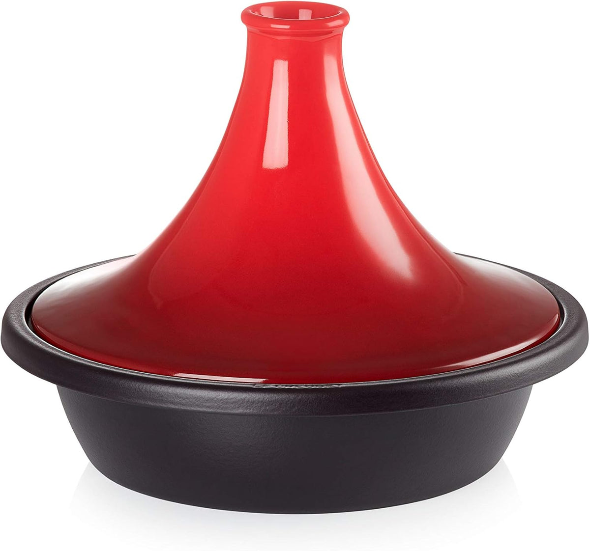 Le Tajines, 31 cm – Rouge/Noir | Creuset Tajine en Fonte Émaillée, 25138310600422