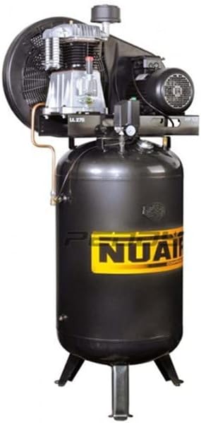 NUAIR Compresseurs d'air, 760X600X1950 mm – 4 HP / 3 kW | 400 V / 50 Hz, 3 kW – 400 V | Noir/Gris