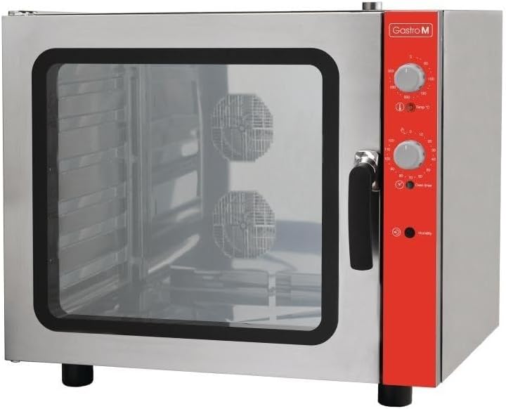GASTRO M Électroménager et équipements, 710(H) x 825(L) x 710(P) mm – 32A | 6 x 600 x 400 mm, Argent/Rouge/Noir