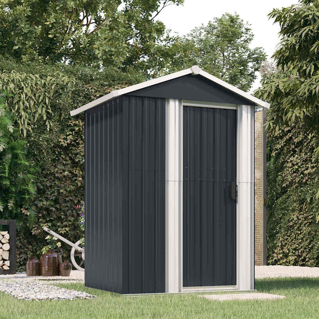Abris de jardin Générique | 126x97,5x177 cm, 26.76 KG – acier galvanisé | anthracite, Abri de Jardin Acier galvanisé