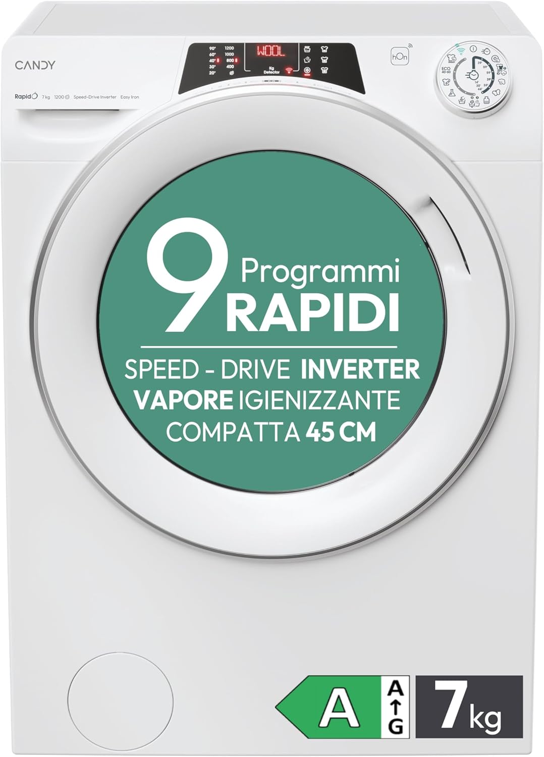 lave-linge CANDY | machine à laver, Blanc – LAVATR SL RO41274DWMST/1-S