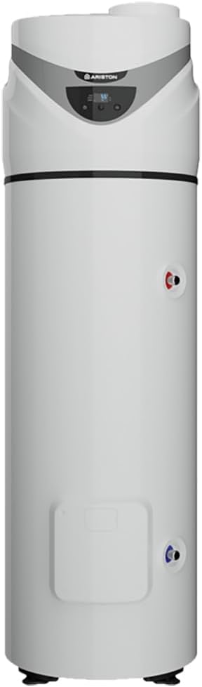 chauffe-eau Ariston | 250 Litres, Blanc/Gris – Nuos Primo | Thermodynamique, Air Ambiant – 65% d'Economies d'Energie [Classe énergétique A]