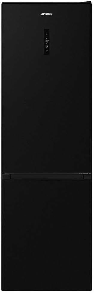 réfrigérateur Smeg | Noir, RC20KDND FRIGO COMBI 427LT H200 NF BLACK INOX D DISPL KIT