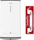 Ariston chauffe-eau, 65 L – Blanc/Noir | Velis Evo Dune, Extra Plat Multiposition – 15% d'Économie d'Énergie | Chauffe Rapide