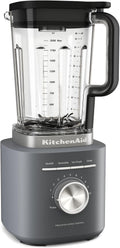 blender KitchenAid | 2 L, Gris/Noir – 5KSB2073EDG Pure Power | Mixeur Puissant avec Bol sans BPA, 10 Vitesses et Programmes Automatiques