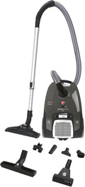 Hoover Aspirateurs traîneaux, 700 W – 3.5 L | 69 DB, Noir/Argent – Telios Extra TXL20PET | Aspirateur traineau Sac