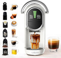 machine à café Cafelffe – cafetière | Blanc/Noir, à capsules MK-609S 6 en 1 avec soupape de pression automatique – 6 adaptateurs pour capsules