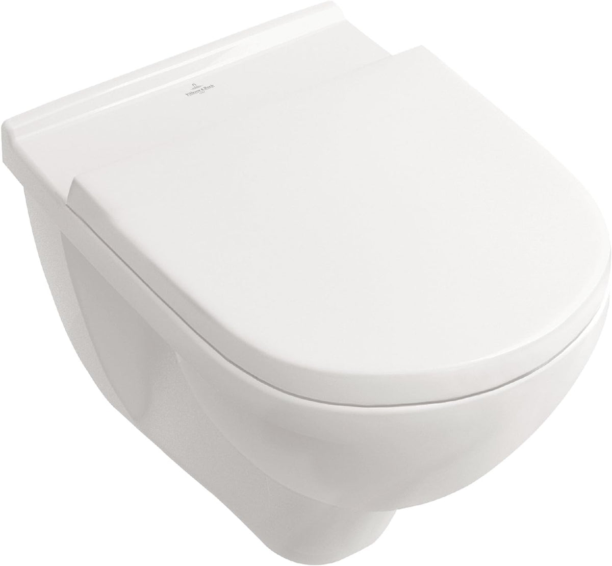 WC 1 pièce Villeroy & Boch – Blanc | O. Novo Toilette avec assise suspendue, chasse d'eau directe et sans bordure